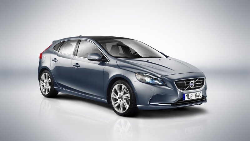 Blue Volvo V40 Car — Gray, Neutral