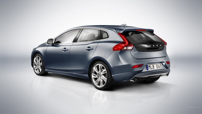 Blue Volvo V40 Car — Gray