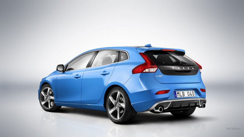Blue Volvo V40 Car — Neutral