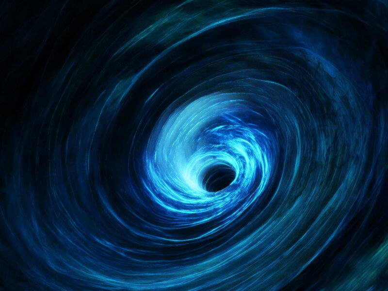 blue vortex tunnel