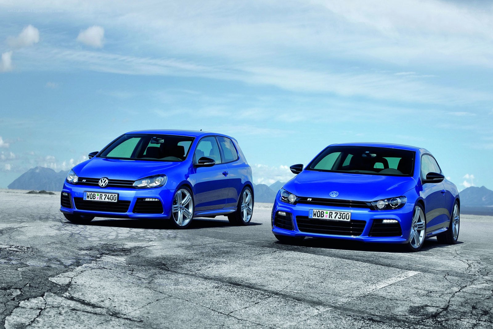 Blue VW performance cars