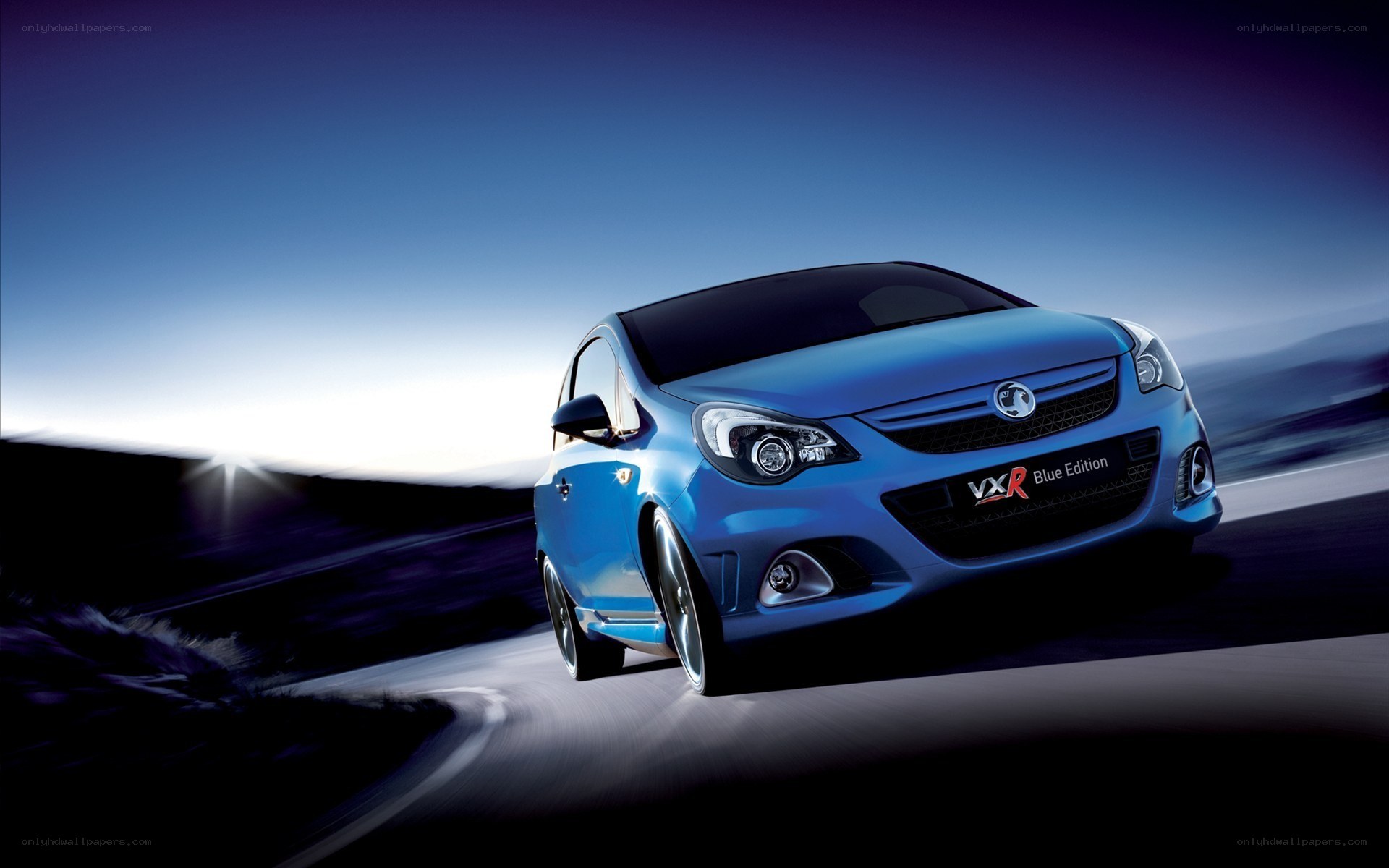 Blue VXR Blue Edition car