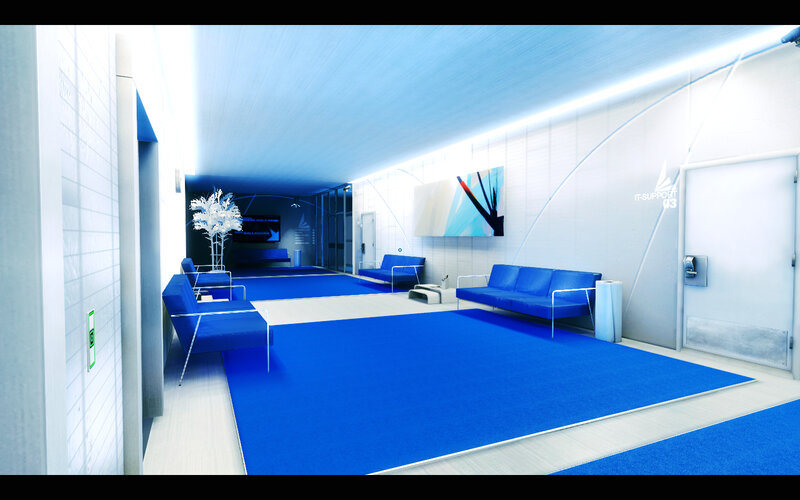 Blue Waiting Area — Clean