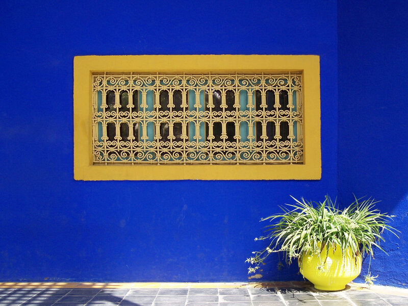 Blue Wall with Window