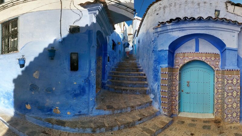Blue-walled Alleyway — Blue, Serene