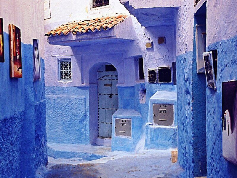 Blue-walled Alleyway — Blue