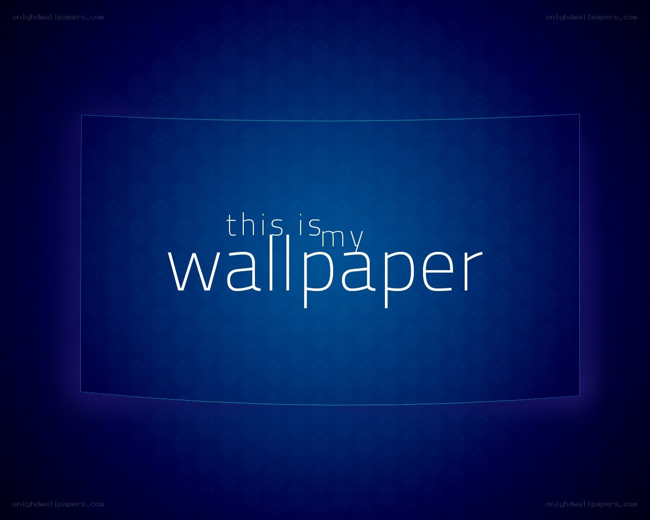 blue wallpaper with text