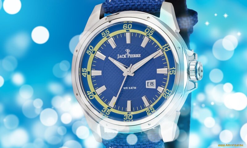 blue watch with blue strap
