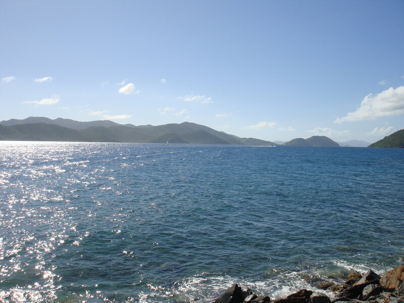 Blue Water and Mountains