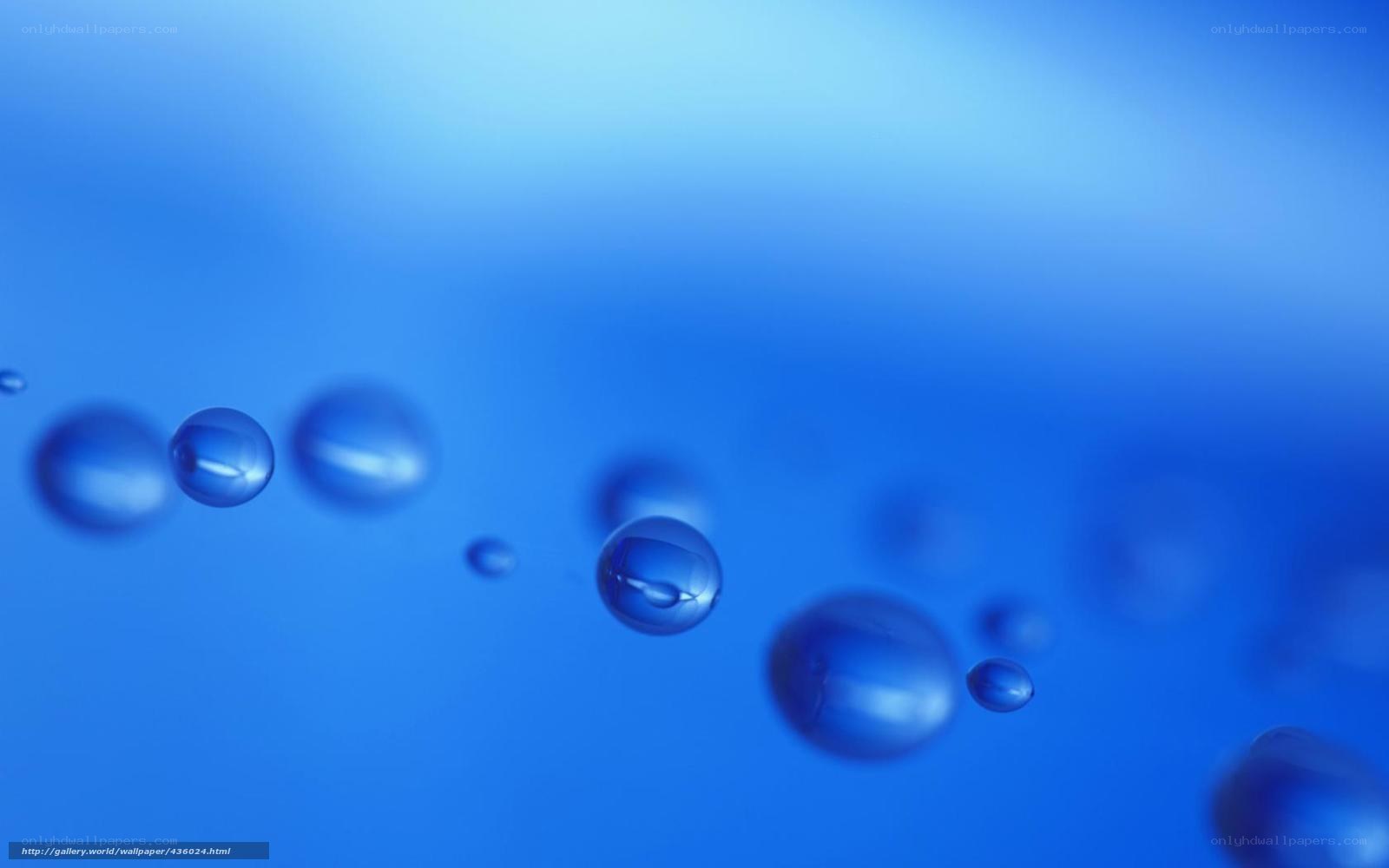 Blue water bubbles