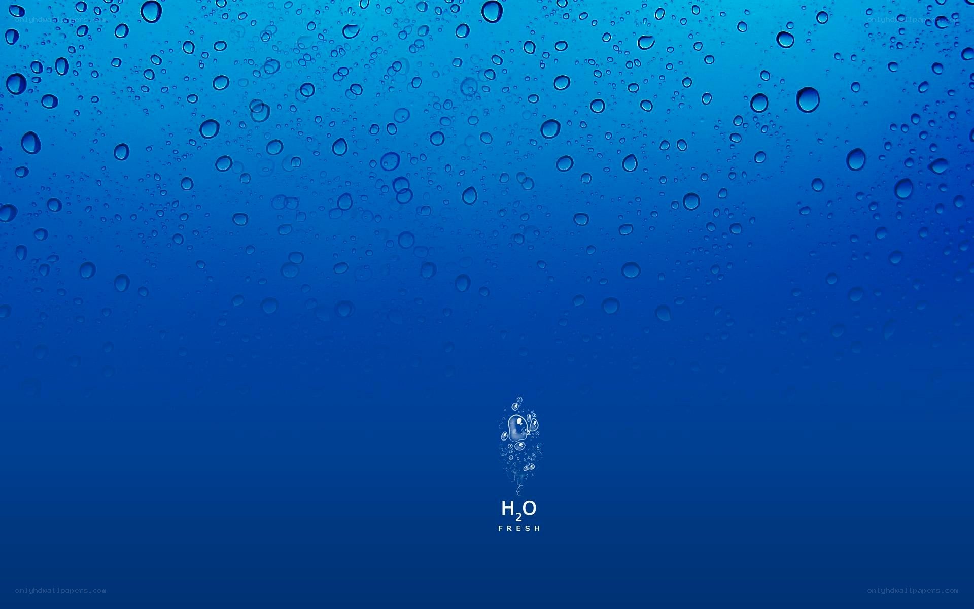 blue water droplet background