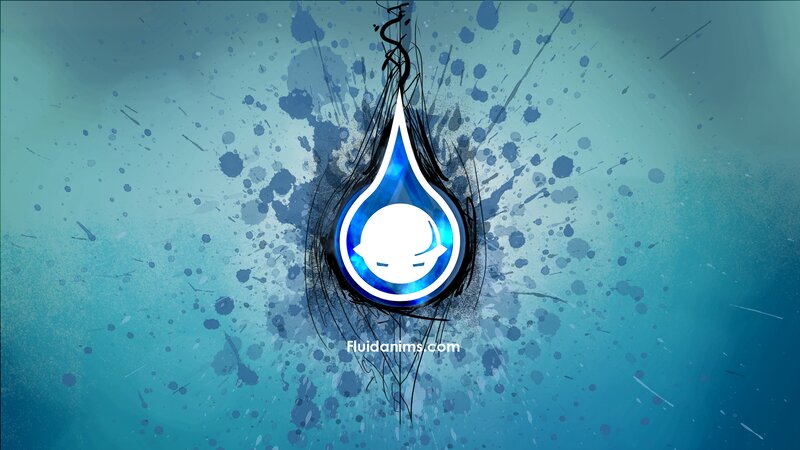 Blue Water Droplet Logo