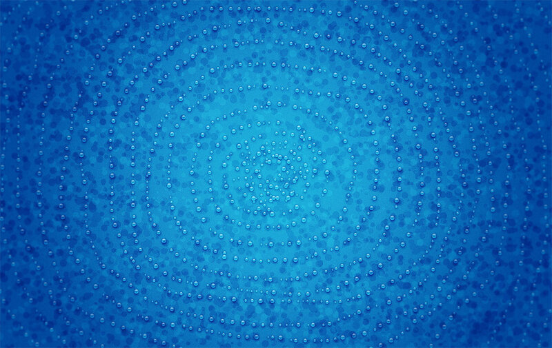 blue water droplet pattern