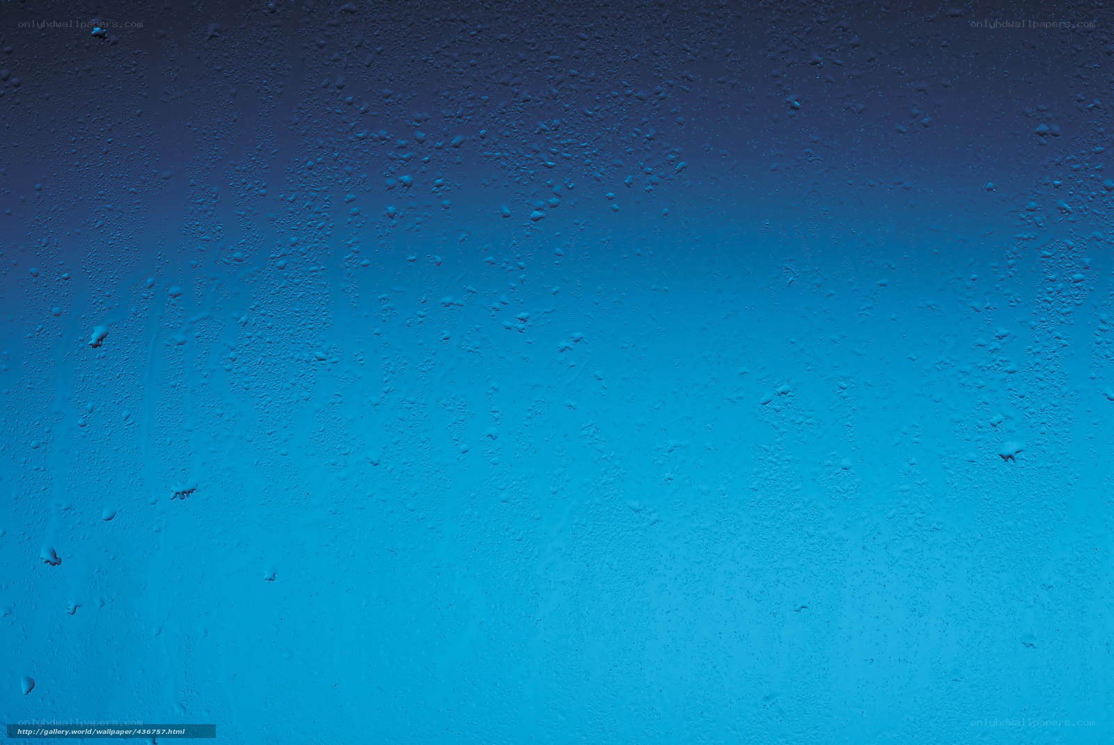 blue water droplets on glass