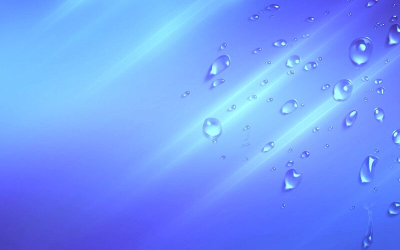 blue water droplets on glass