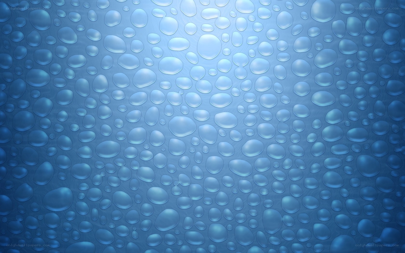 blue water droplets texture