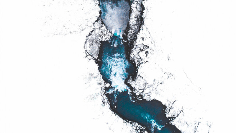 Blue Water in Ice