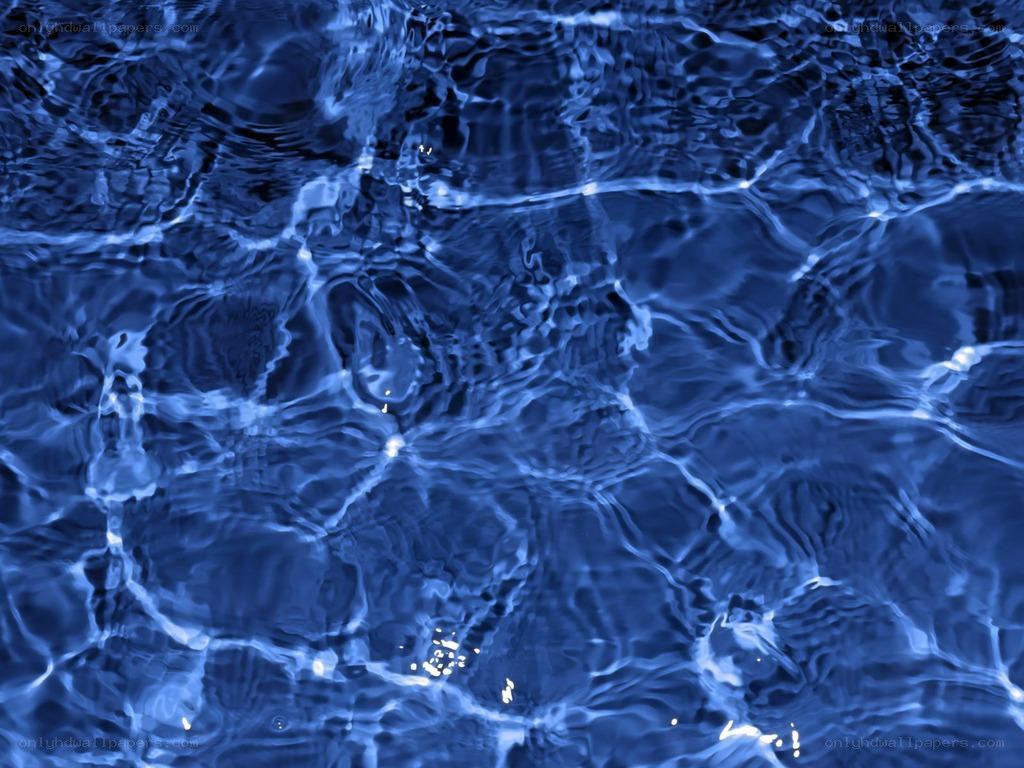 Blue water ripples