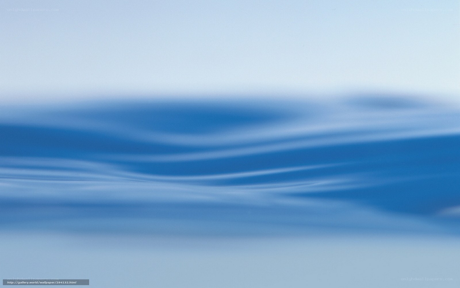 Blue water ripples