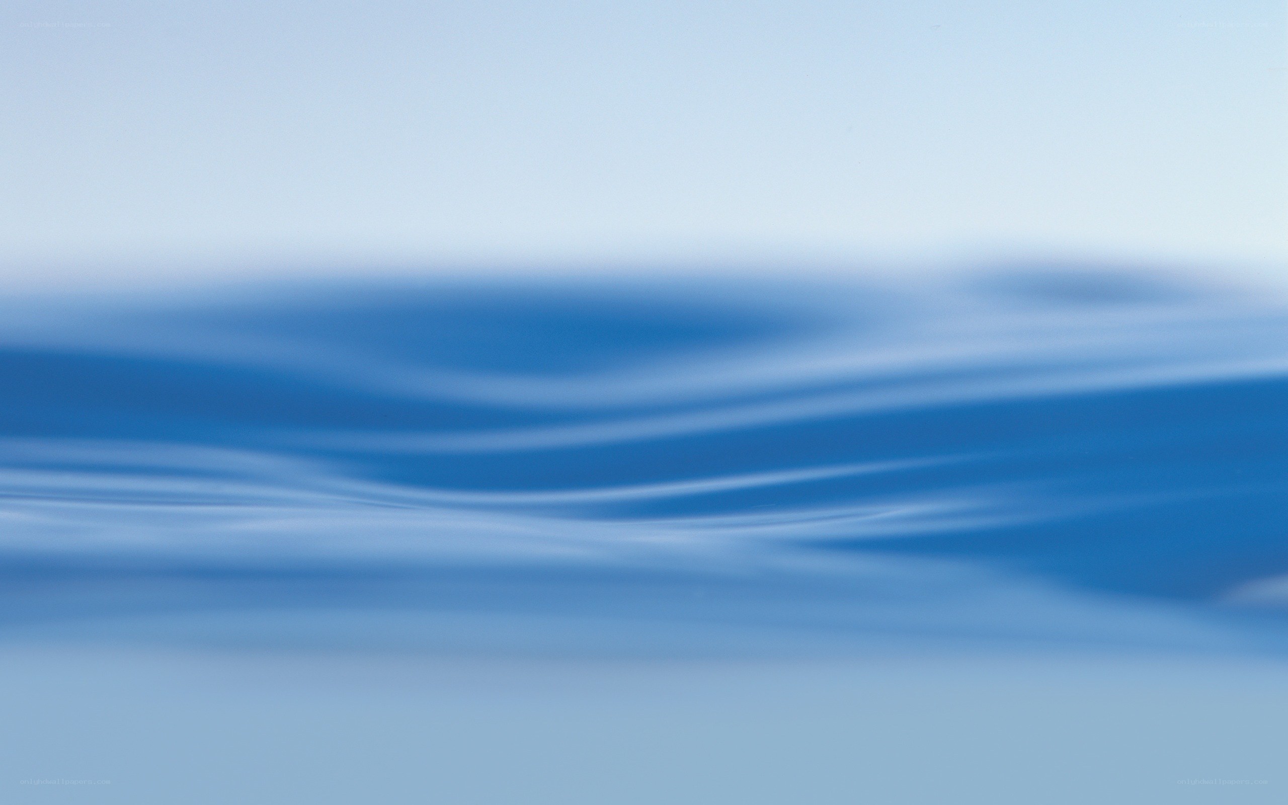 Blue water ripples