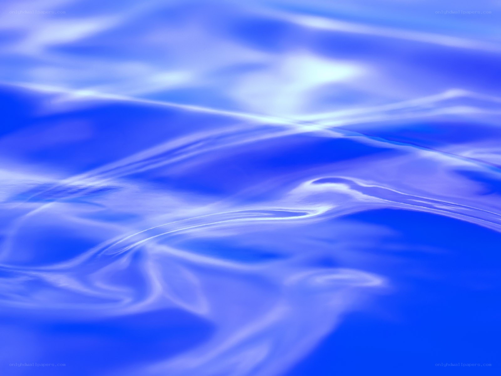 Blue water ripples