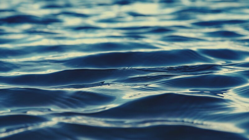 Blue Water Ripples — Calm, Photograph, Reflection