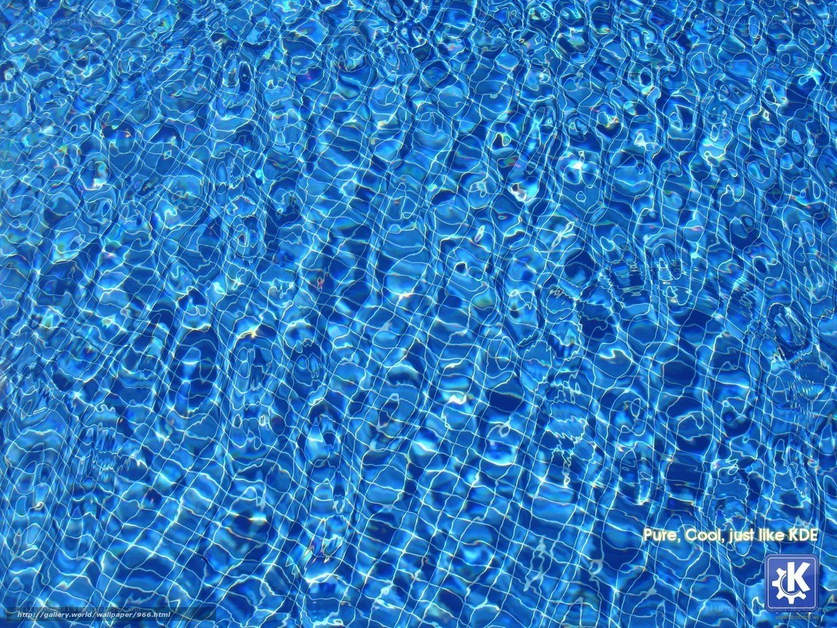 Blue water ripples