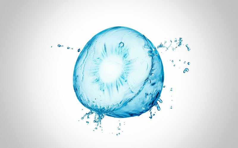 Blue Water Sphere — Calm