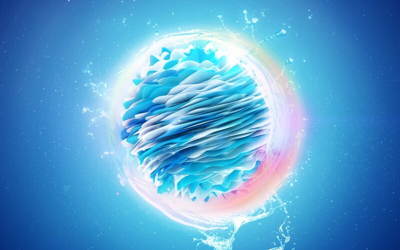 Blue Water Sphere