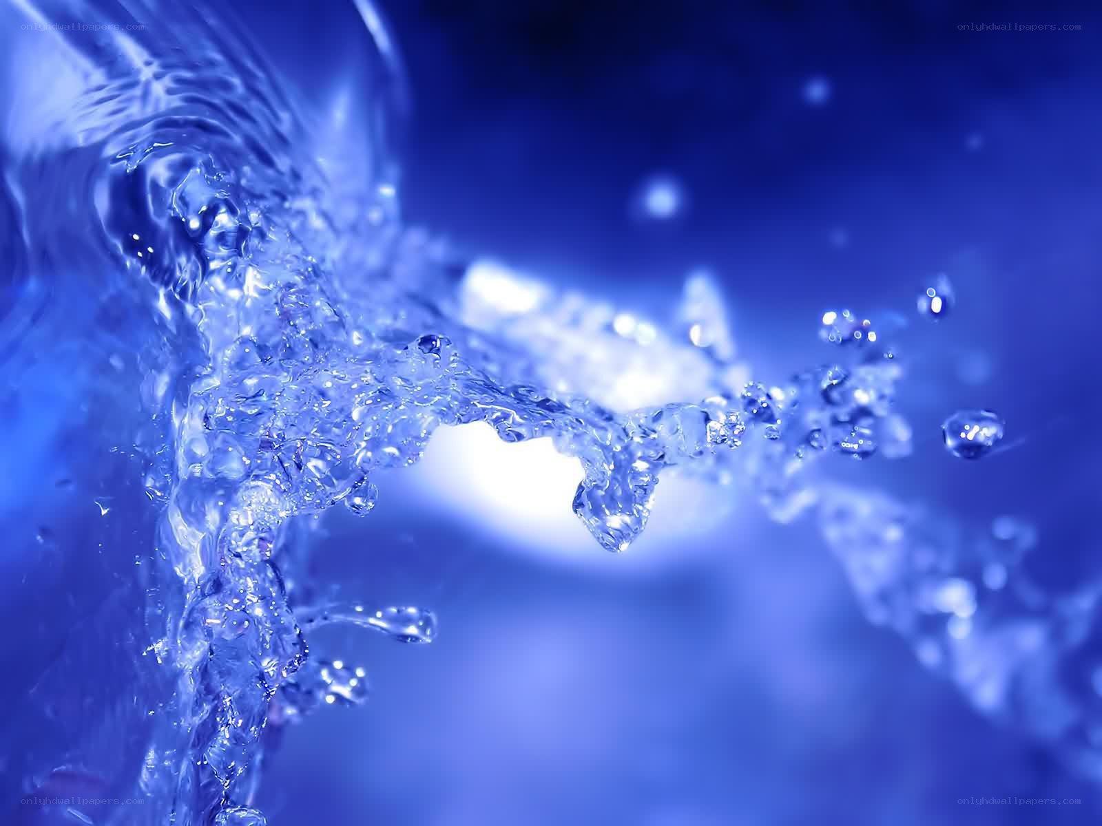 blue water splash