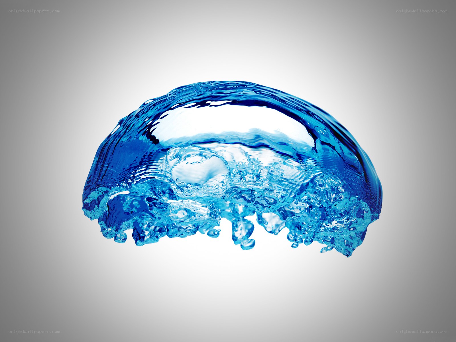 blue water splash