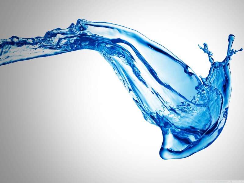 Blue Water Splash — Dynamic, Photograph, Liquid