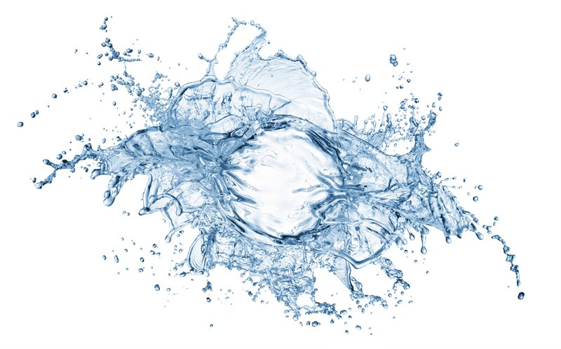 Blue Water Splash — Dynamic, Photograph, Splashes