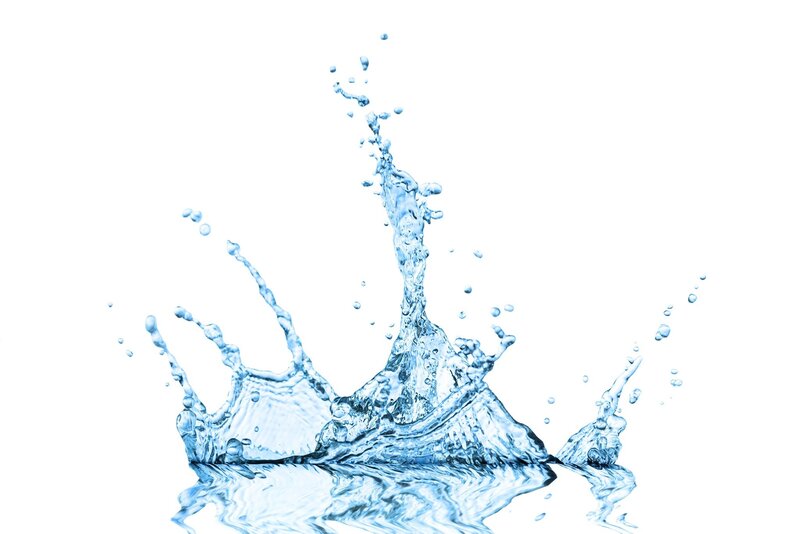 Blue Water Splash — Dynamic, Photograph, Splashing