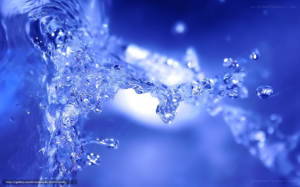 blue water splash
