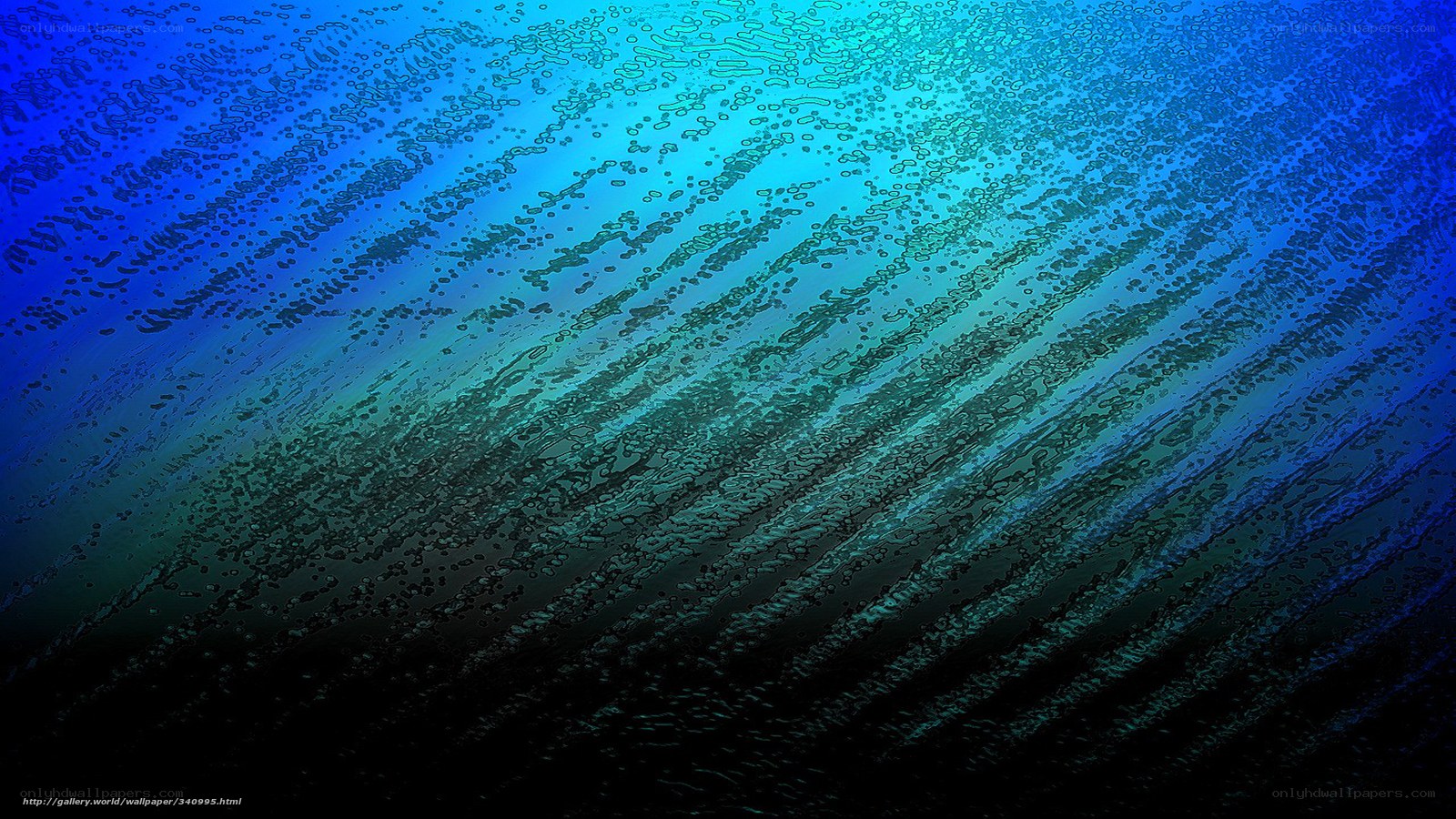 Blue water surface abstract