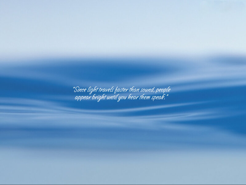 Blue Water Surface — Calm