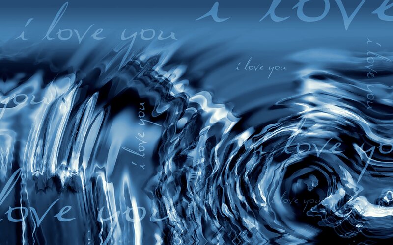Blue Water Swirl — Calm