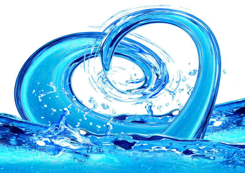 Blue Water Swirl