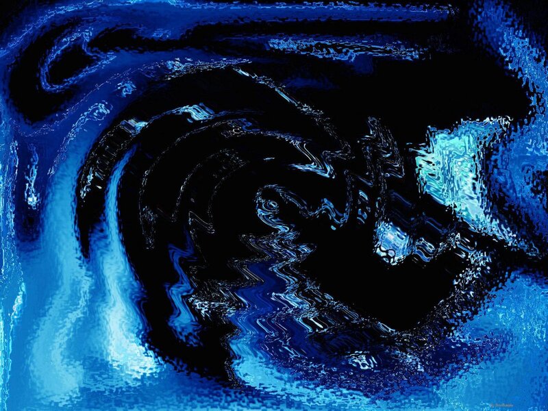 Blue Water Vortex — Dramatic