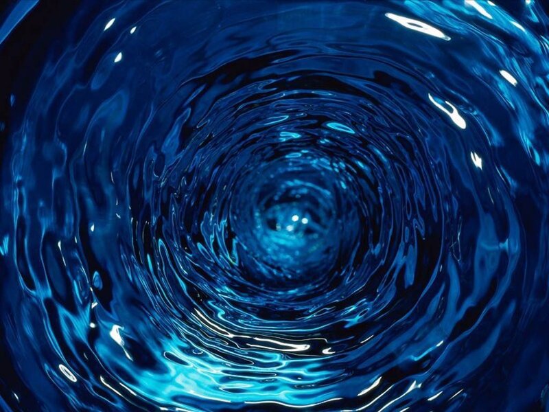 blue water vortex