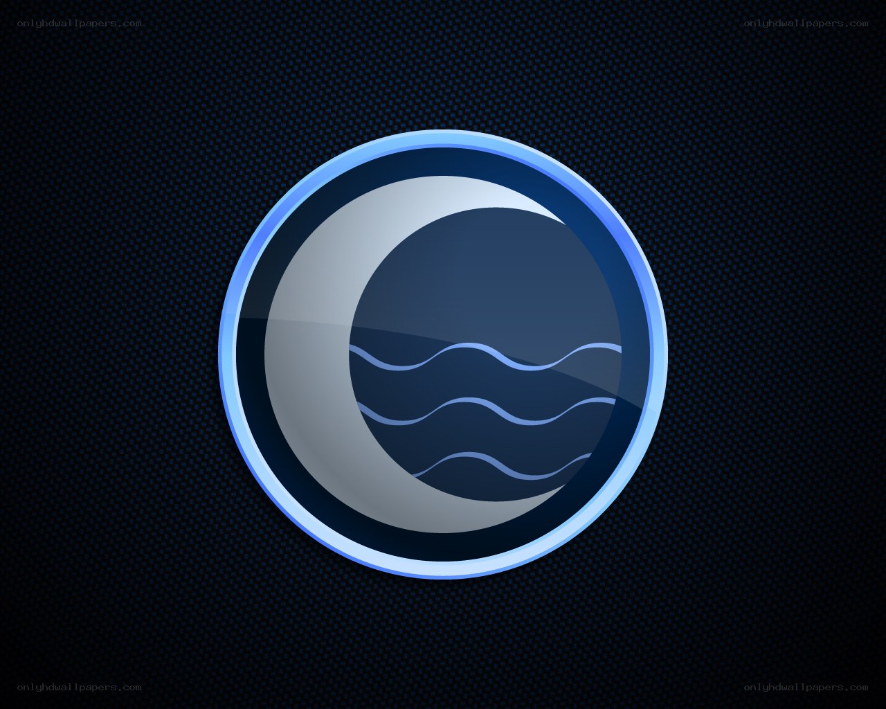 blue water wave icon