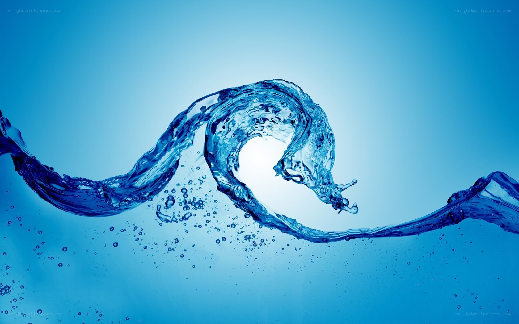 blue water wave in motion