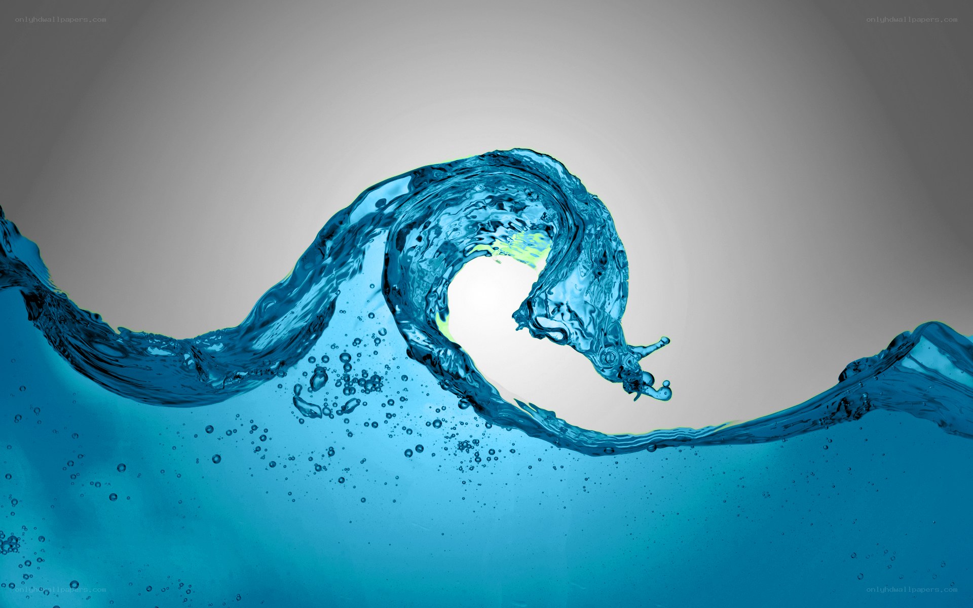 blue water wave in motion