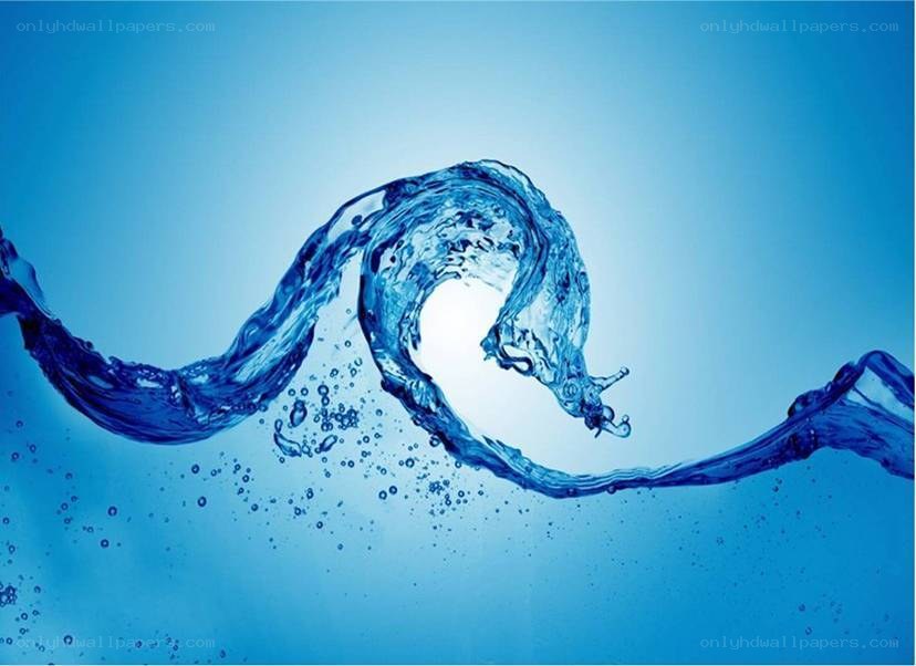 blue water wave in motion