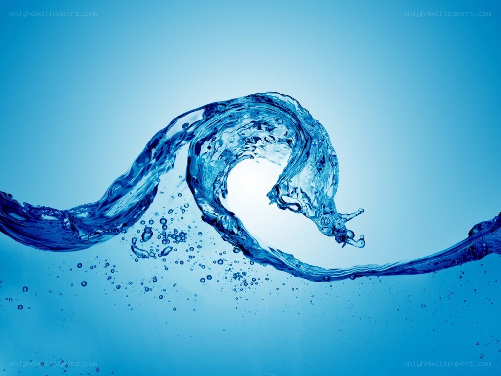 blue water wave splash