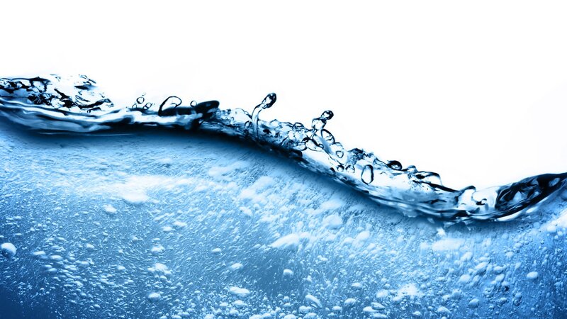 blue water wave splashing