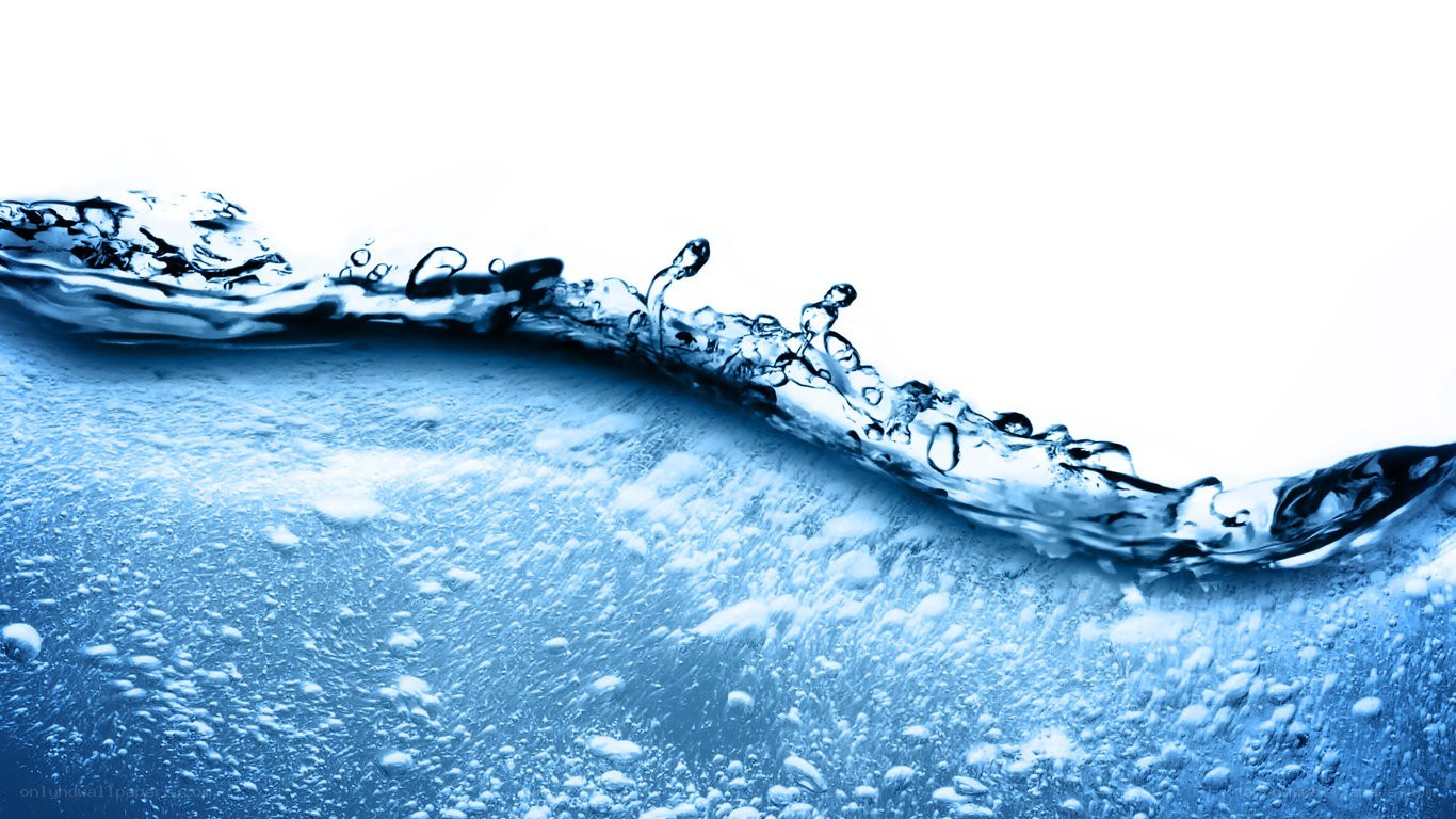 blue water wave splashing
