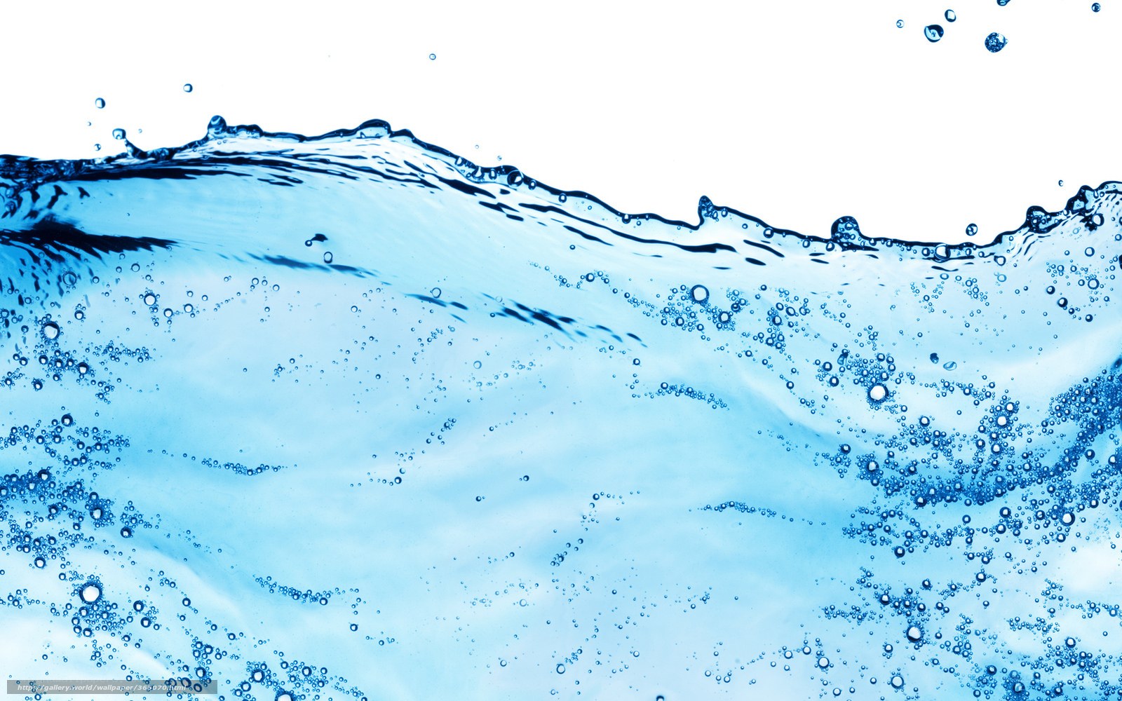 blue water wave with bubbles