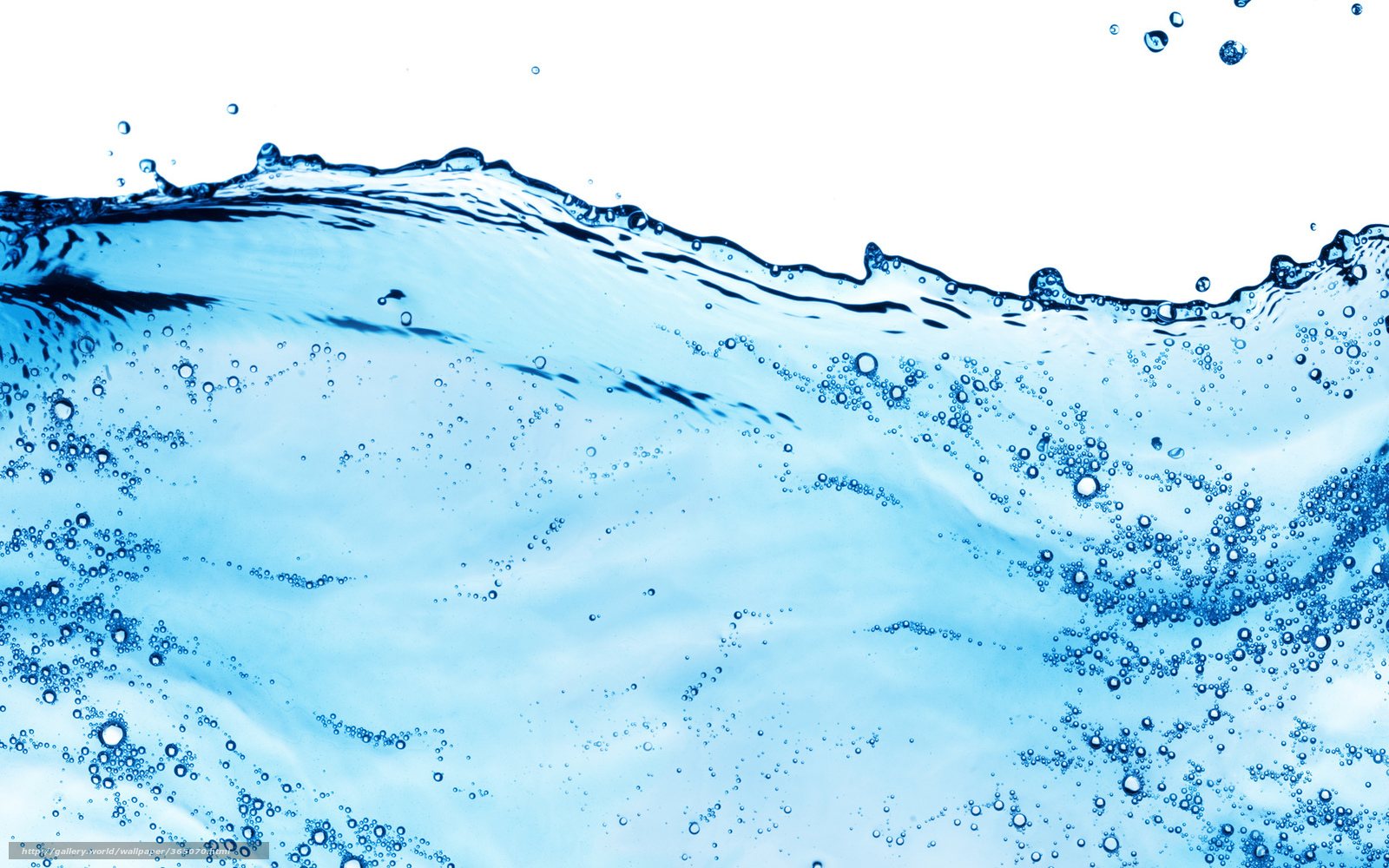blue water wave with bubbles